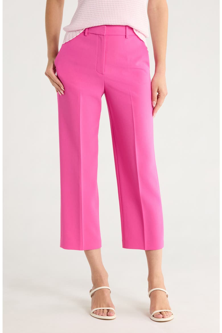 High Waist Straight Leg Pants, Main, color, CARNATION