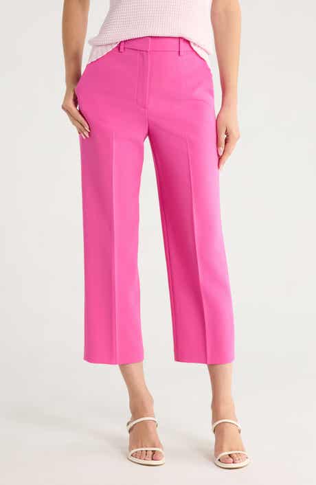 Theory High Waist Straight Leg Pants