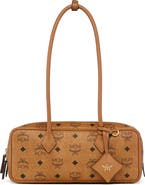 MCM Small Aren East West Shoulder Bag in Visetos