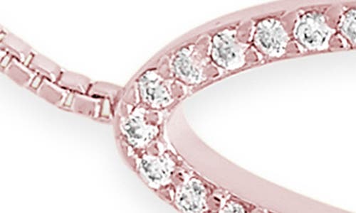 Sterling Forever Oval Cubic Zirconia Slider Bracelet In Metallic