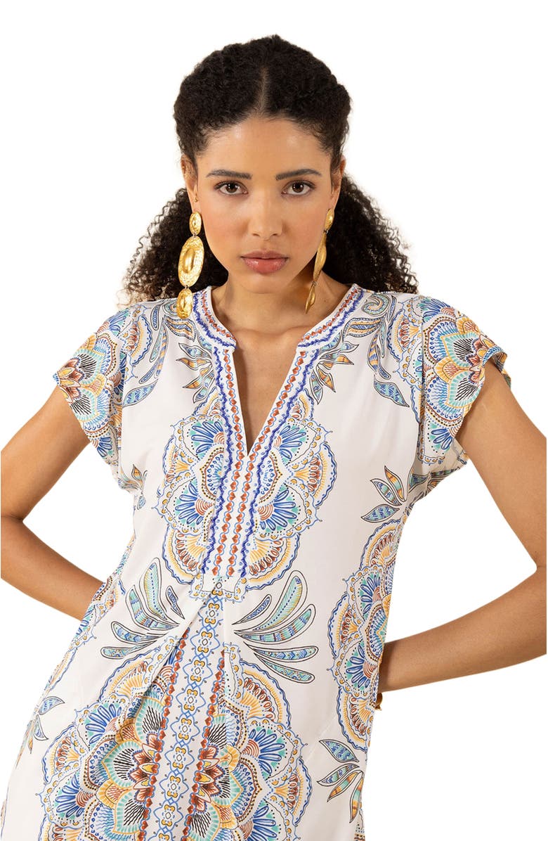 Hale Bob Jada Jersey Beaded Dress, Alternate, color, 