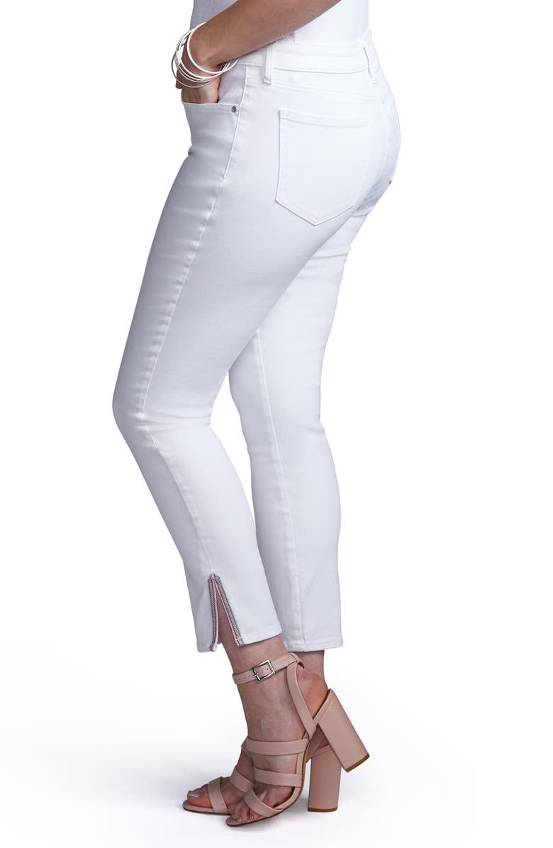 Curves 360 by NYDJ Slit Detail Skinny Ankle Jeans, Alternate, color,