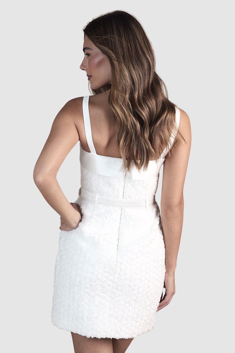 Strappy Embellished Mini Dress, Alternate, color, Ivory