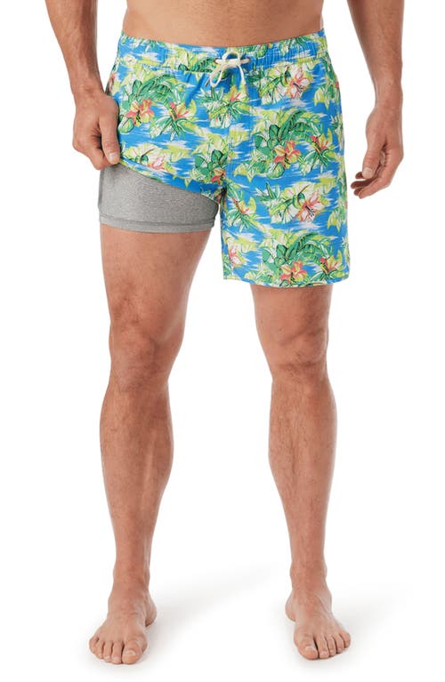 Fair Harbor Anchor Water Repellent Swim Trunks In Multi