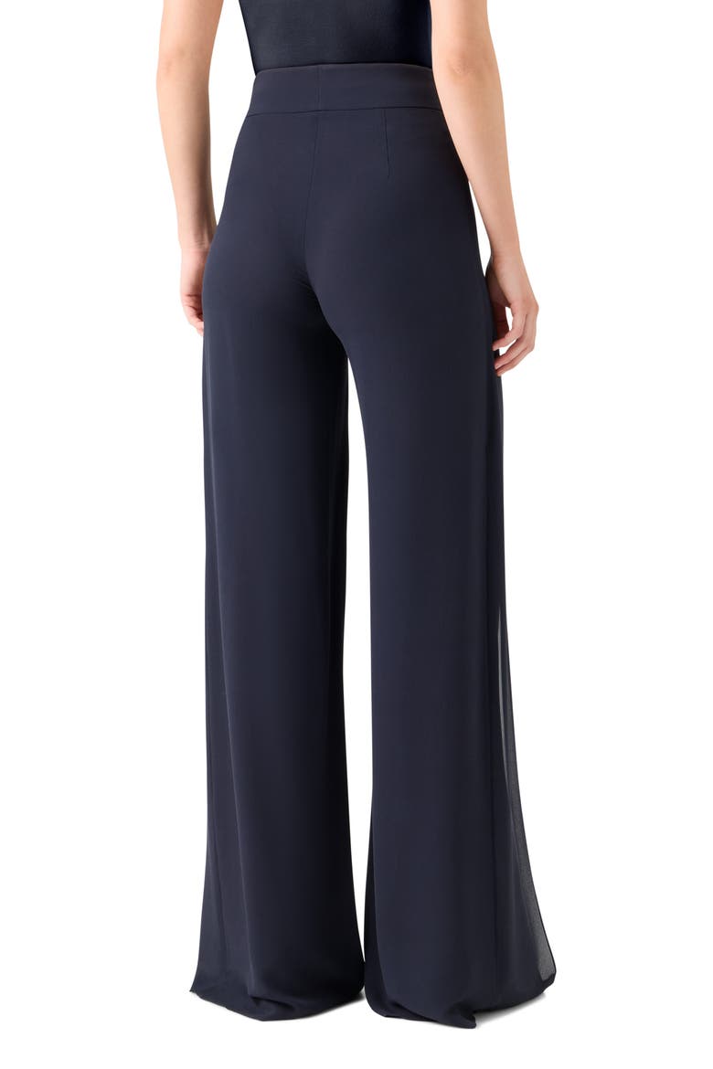 Fellia Slit Wide Leg Pants, Alternate, color, NAVY