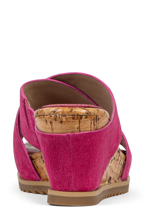 Donald Pliner Sisu Platform Wedge Sandal In Magenta