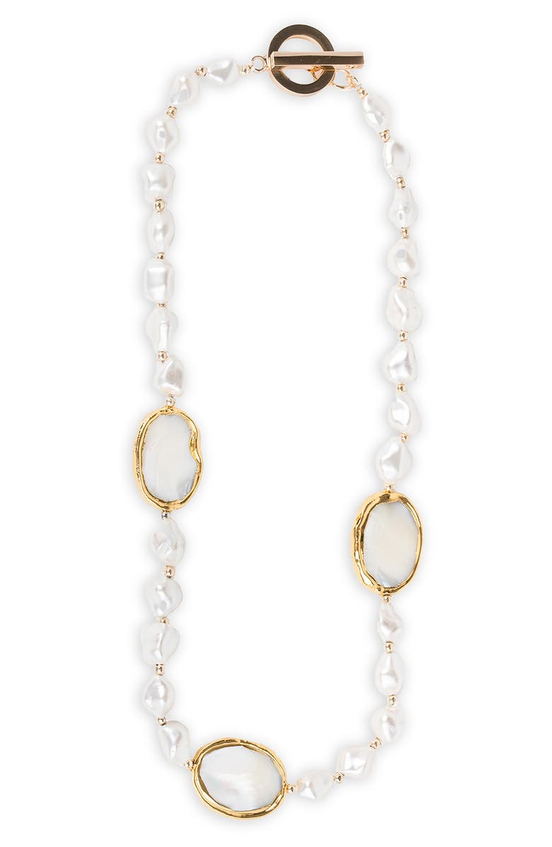SAACHI Santa Barbara Necklace, Main, color, White