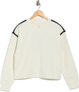 rag & bone Blanket Stitched Crop Sweatshirt