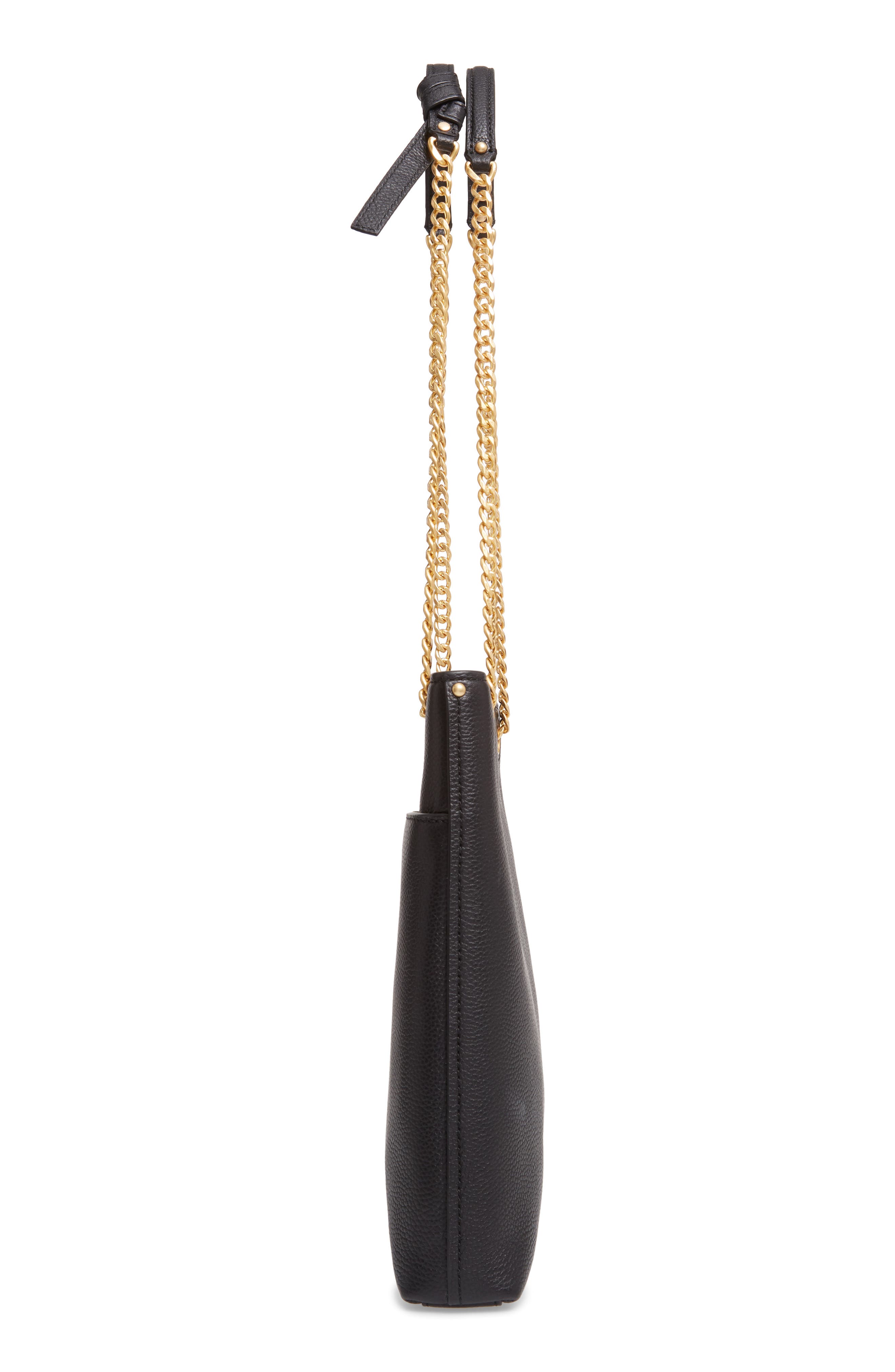 Everly Leather Swingpack, Alternate, color, BLACK