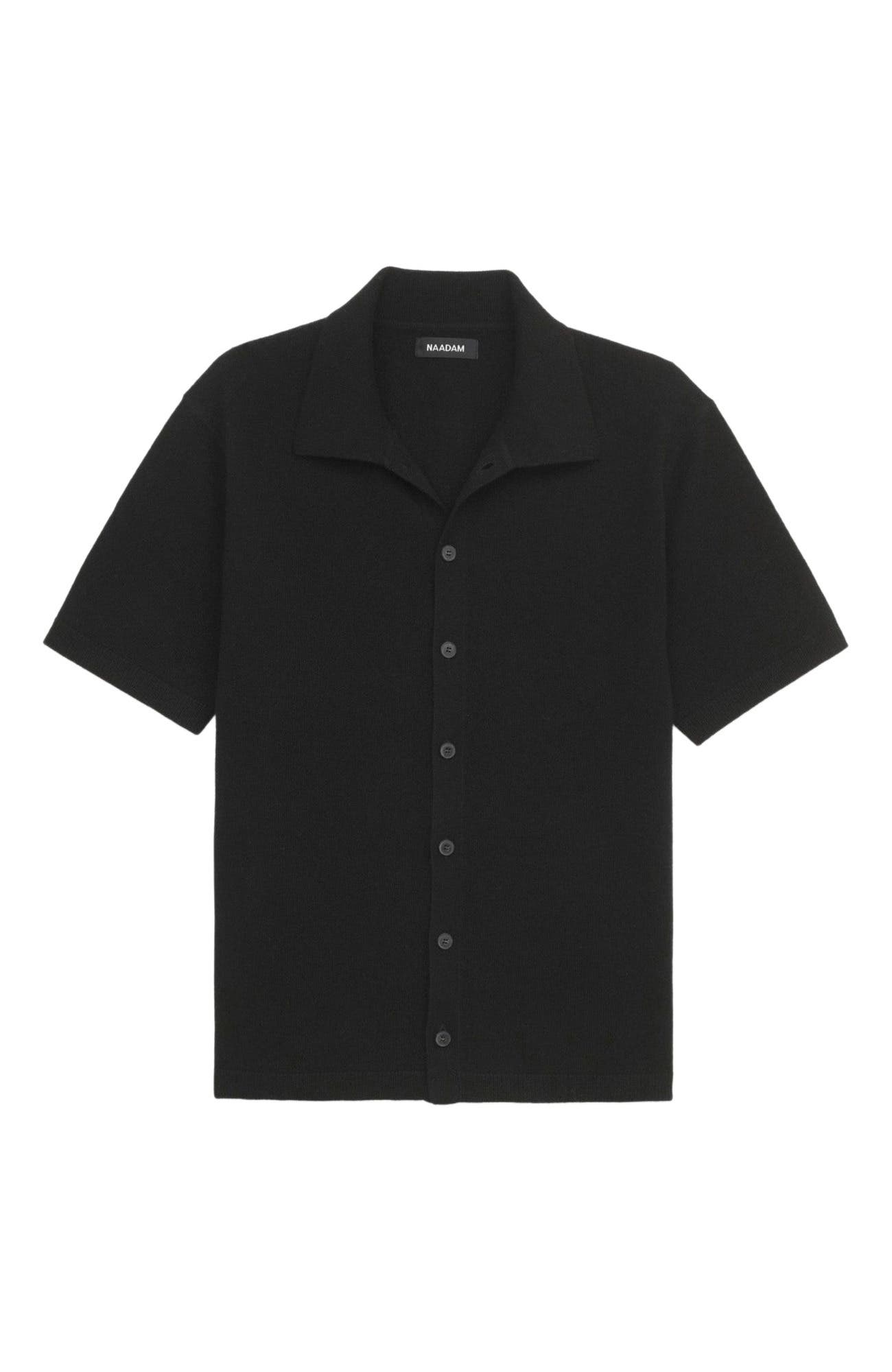Signature Cashmere Short Sleeve Button Down - image 2