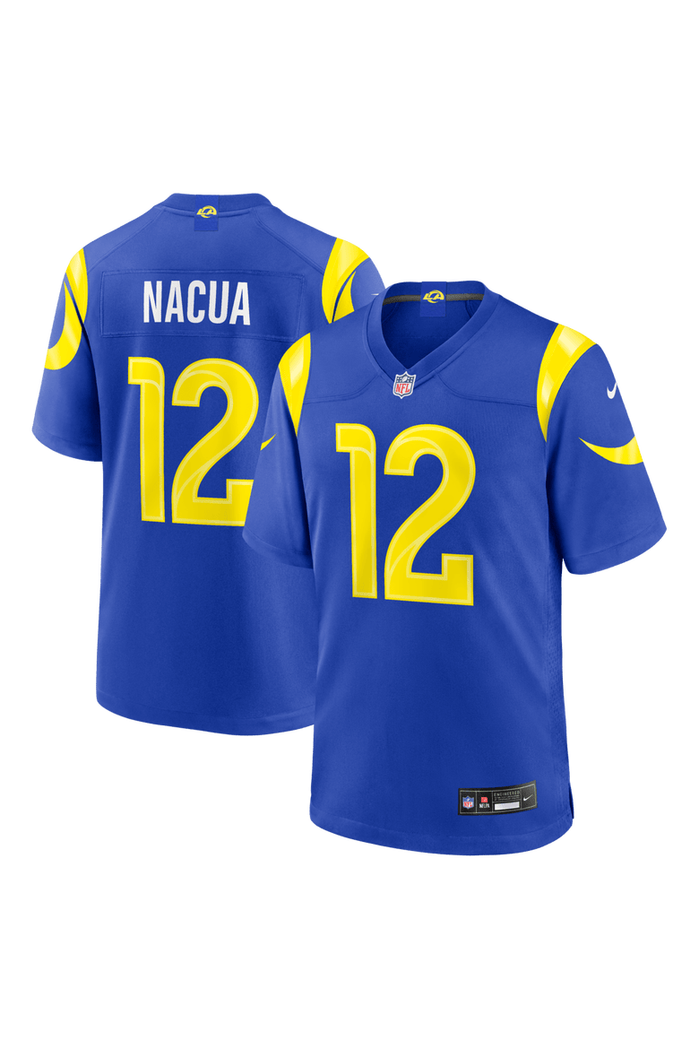 Men's Nike Puka Nacua Royal Los Angeles Rams Team Game Player Jersey, Main, color, Royal