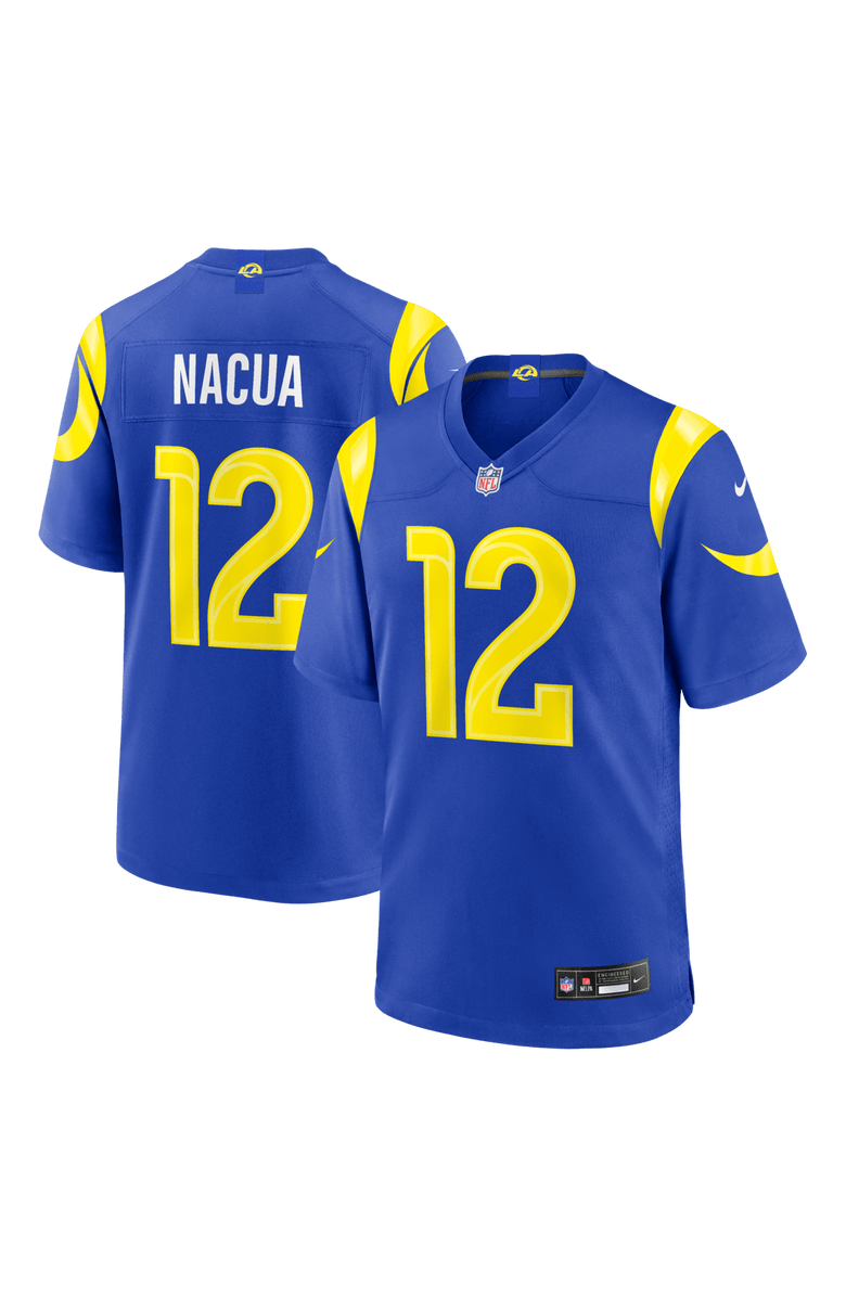 Nike Men's Nike Puka Nacua Royal Los Angeles Rams Team Game Player Jersey, Main, color, Royal