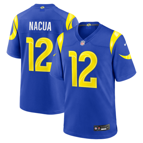 Men's Nike Puka Nacua Royal Los Angeles Rams Team Game Player Jersey