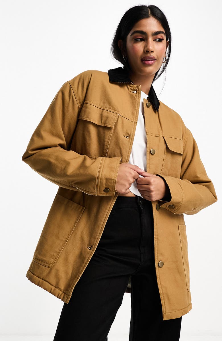 ASOS DESIGN Cotton Canvas Jacket, Main, color, 