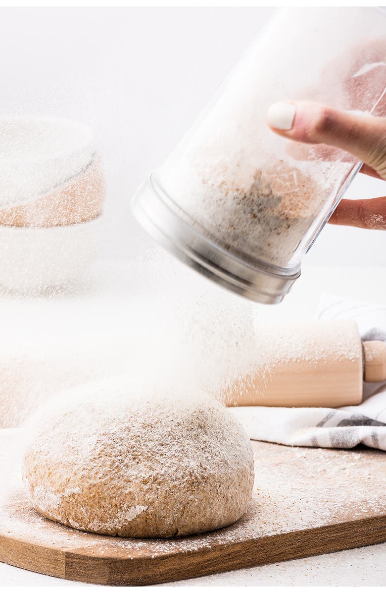 Kilner Sifter Jar Set, 0.5L Glass Baking Shaker with Mesh Lid and Cap, Alternate, color, Clear