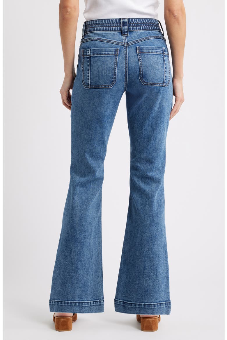 Madison High Waist Bootcut Jeans, Alternate, color, MID BLUE