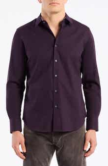 Robert Graham Odyssey Geo Jacquard Stretch Cotton Button-Up Shirt