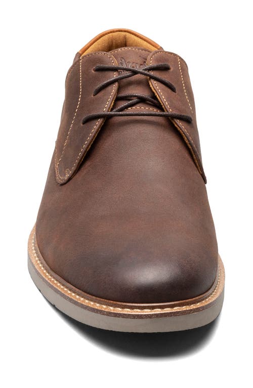 Florsheim Highpoint Plain Toe Derby In Brown Ch/taupe