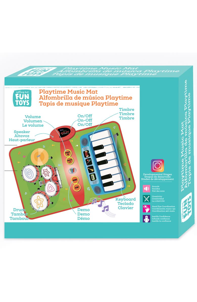 Nothing But Fun Toys Playtime Music Mat, 4 Instrument Modes, Alternate, color, 