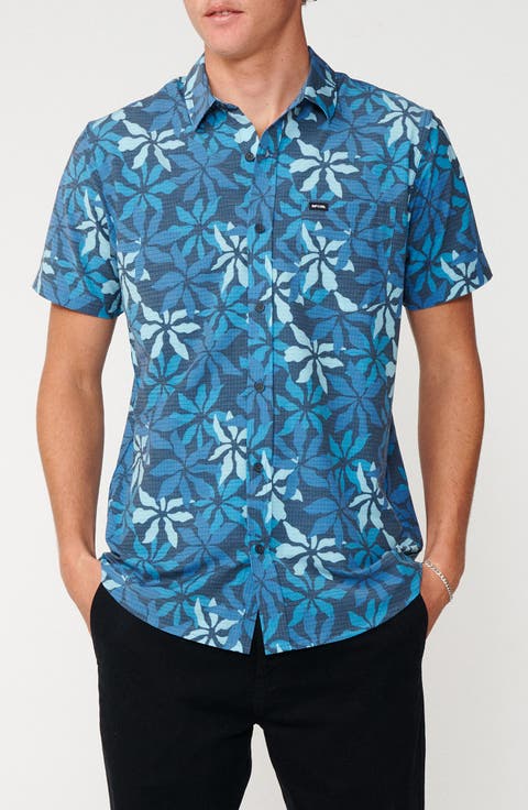 Hawaii Aerotech Short Sleeve Performance Button-Up Shirt