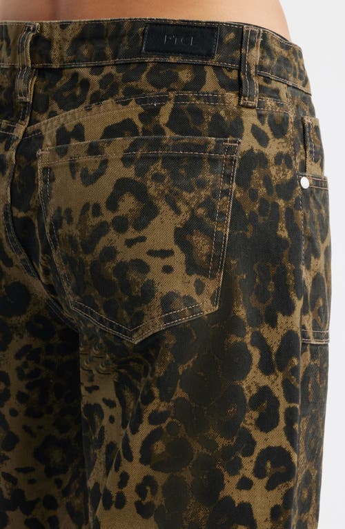 Ptcl Low Rise Wide Leg Jeans In Brown