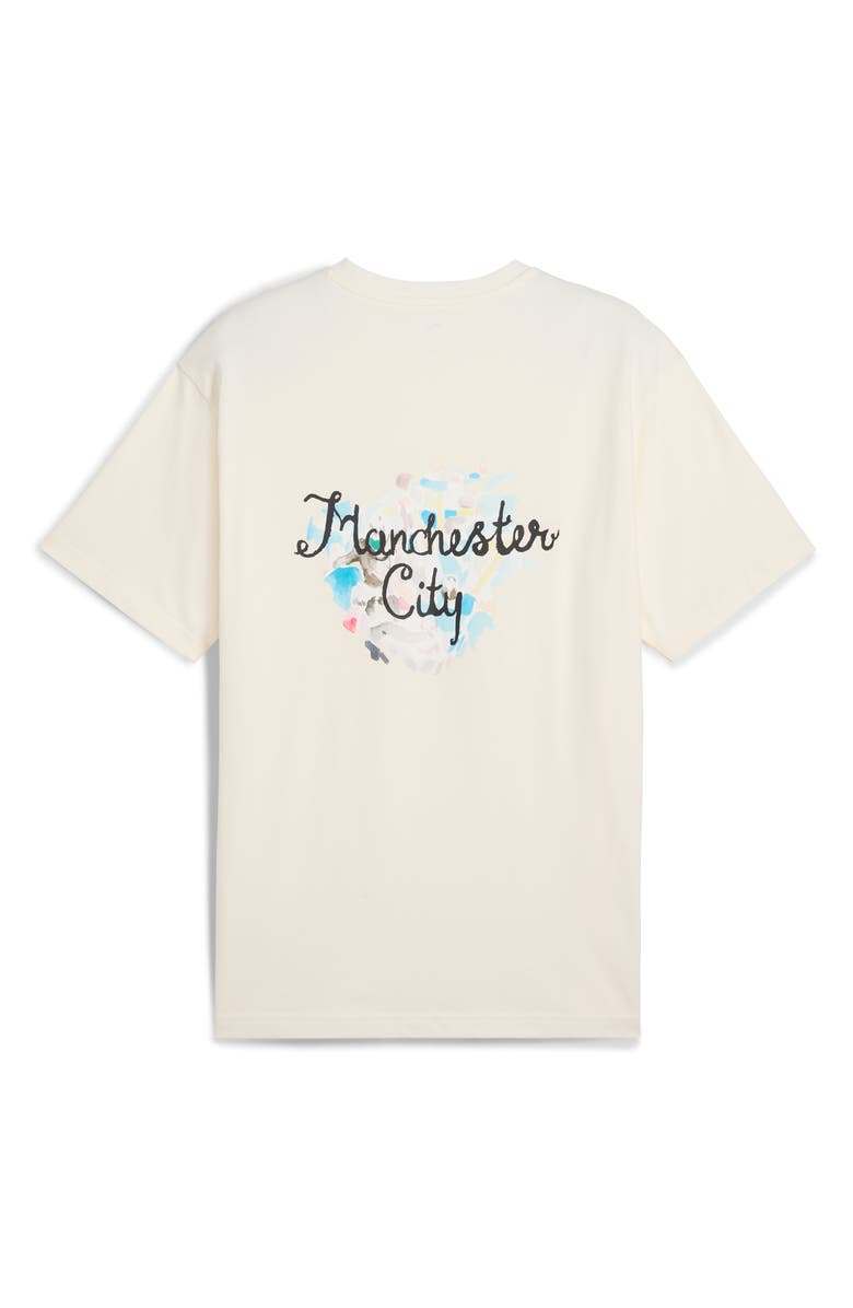 PUMA x KidSuper MCFC Cotton Graphic T-Shirt, Alternate, color, Warm White-Puma Black