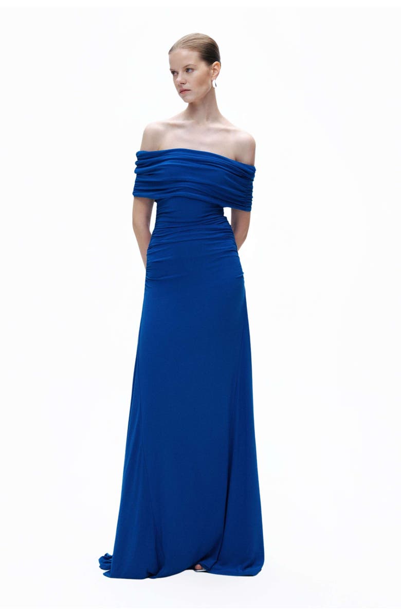 Nocturne Draped Maxi Dress, Main, color,