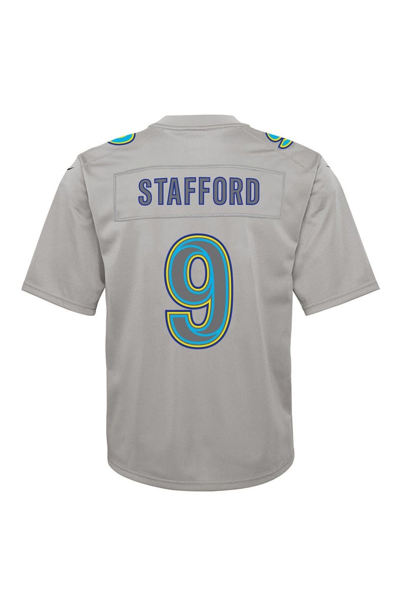 Nike Youth Nike Matthew Stafford Gray Los Angeles Rams Atmosphere Game Jersey, Alternate, color, Gray
