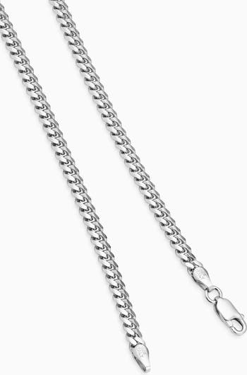Mens In Command Cuban Chain in Sterling Silver