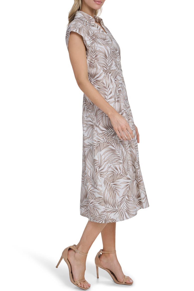 Pleated Shirtdress, Alternate, color, SAND MULTI