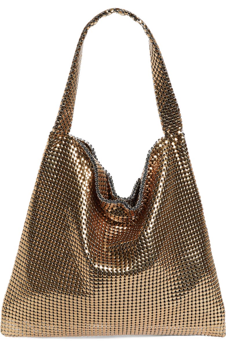Rabanne Pixel Chain Mesh Tote, Main, color,
