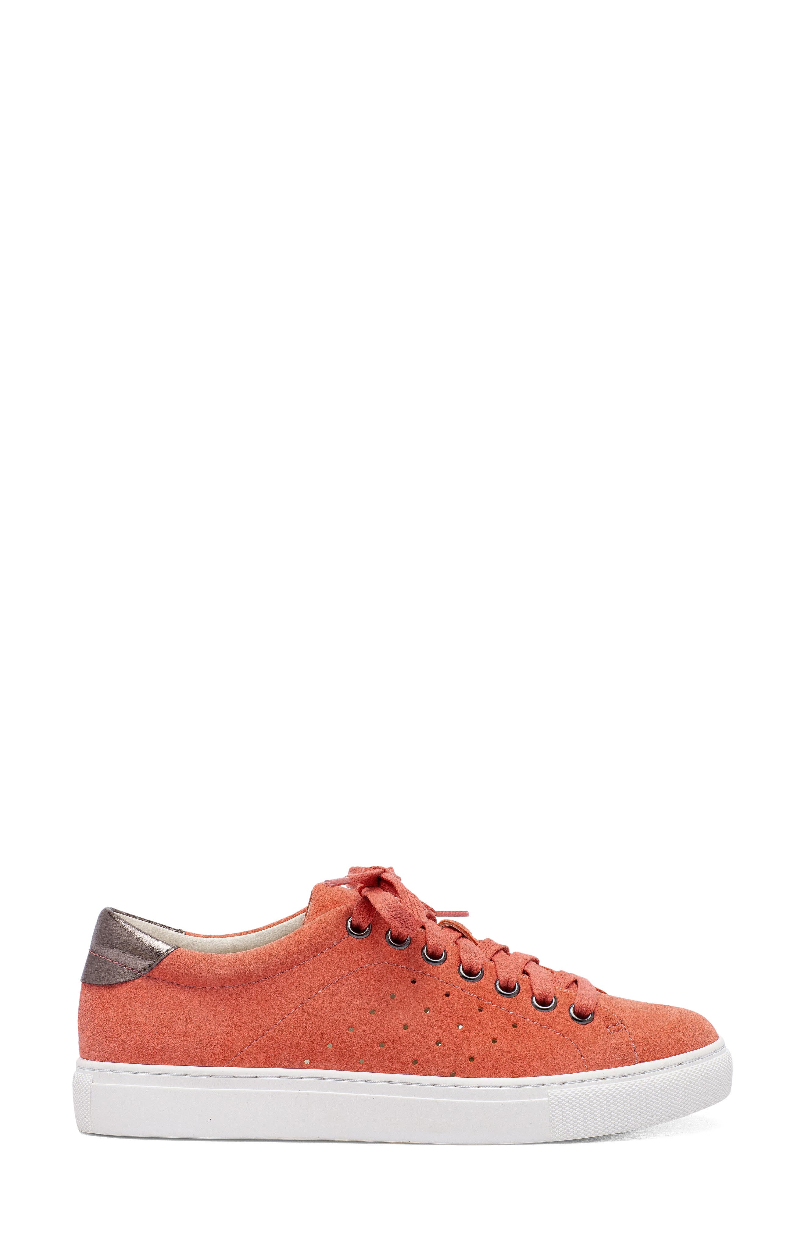 Bright Sneaker, Alternate, color, CORAL SUEDE