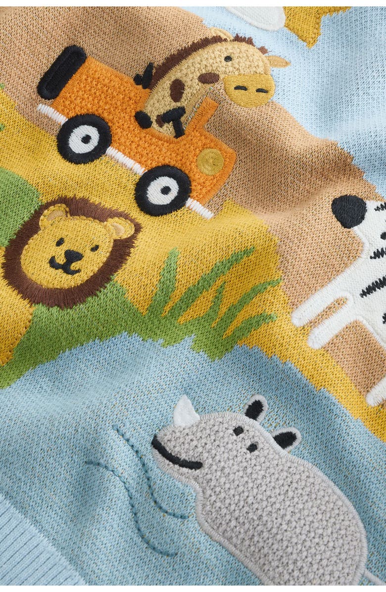 NEXT Kids' Safari Scene Sweater, Alternate, color, Multi