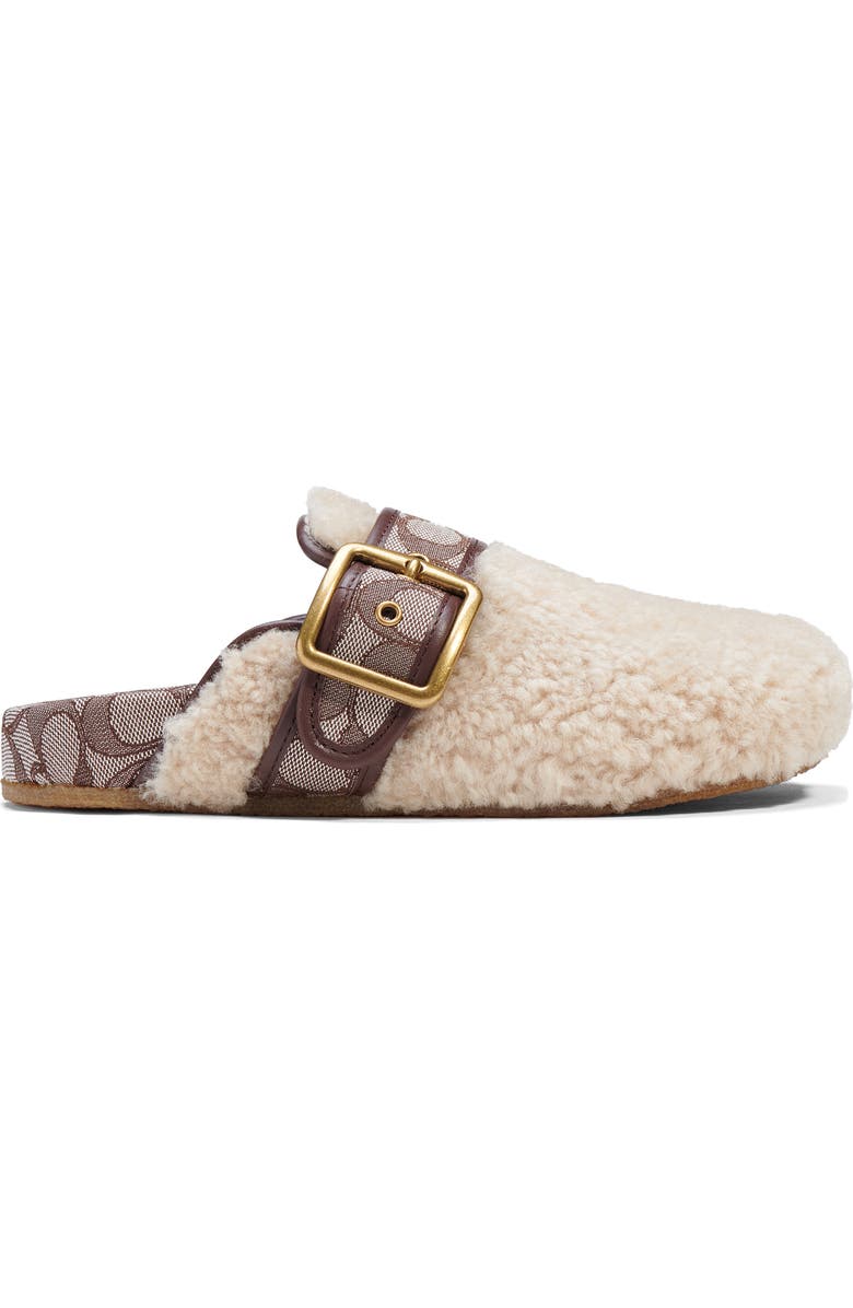 COACH Genuine Shearling Clog, Alternate, color,
