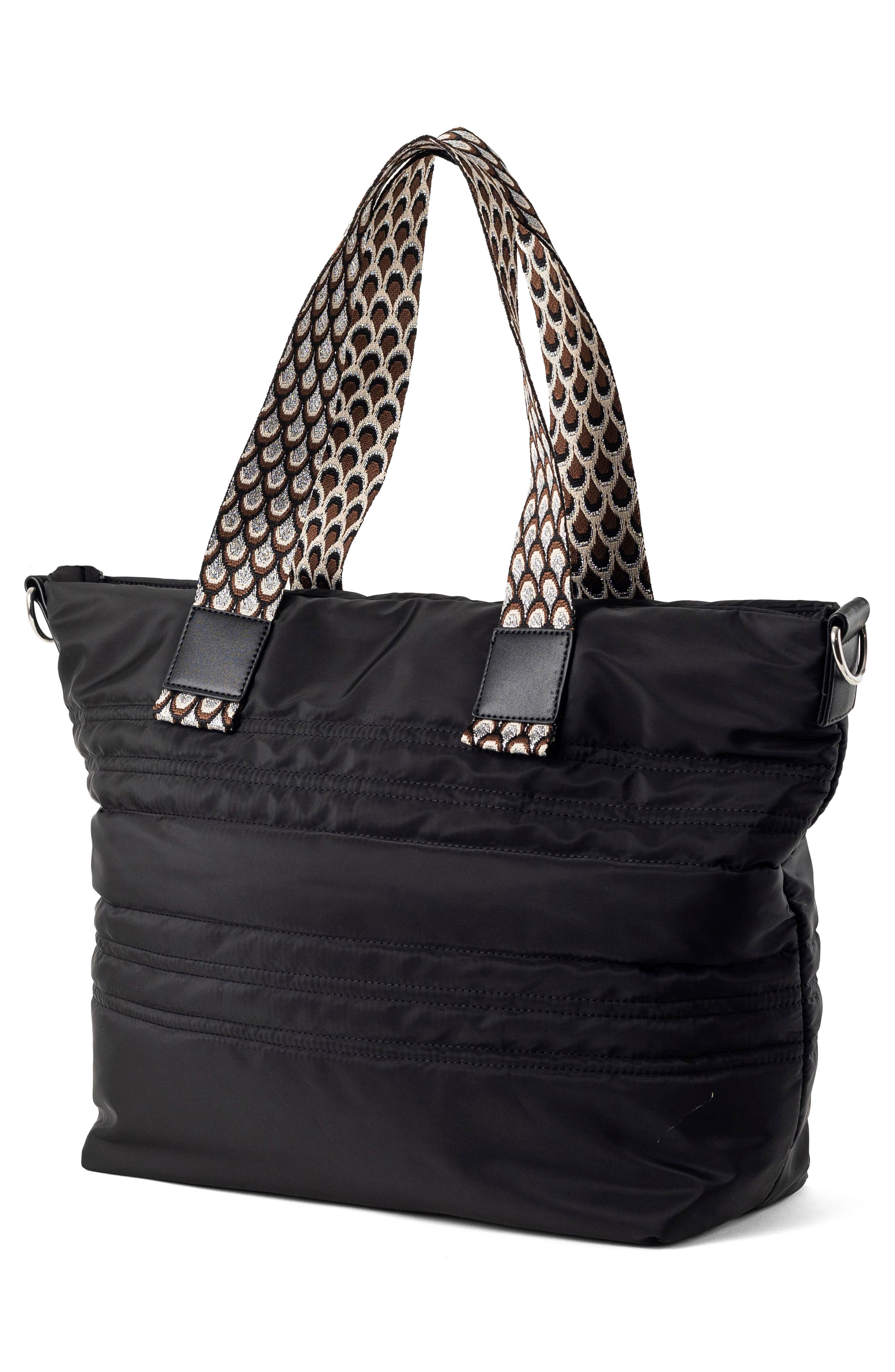 Urban Originals Hear the Music Nylon Tote, Alternate, color, Black