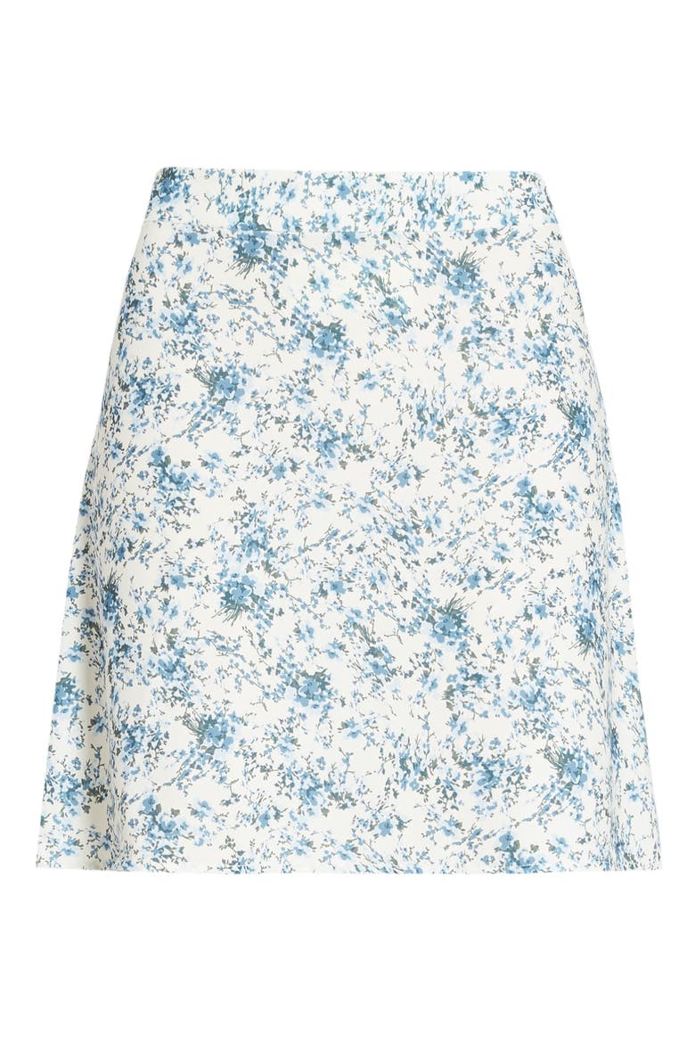 Print Mini Skater Skirt, Alternate, color, IVORY ABSTRACT DITSY