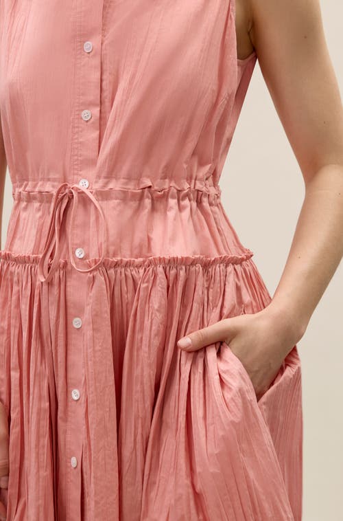 Rebecca Taylor Marietta Shirt Dress In Pink