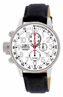I-Force Chronograph Canvas Strap Watch, 46mm