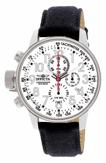 I-Force Chronograph Canvas Strap Watch, 46mm