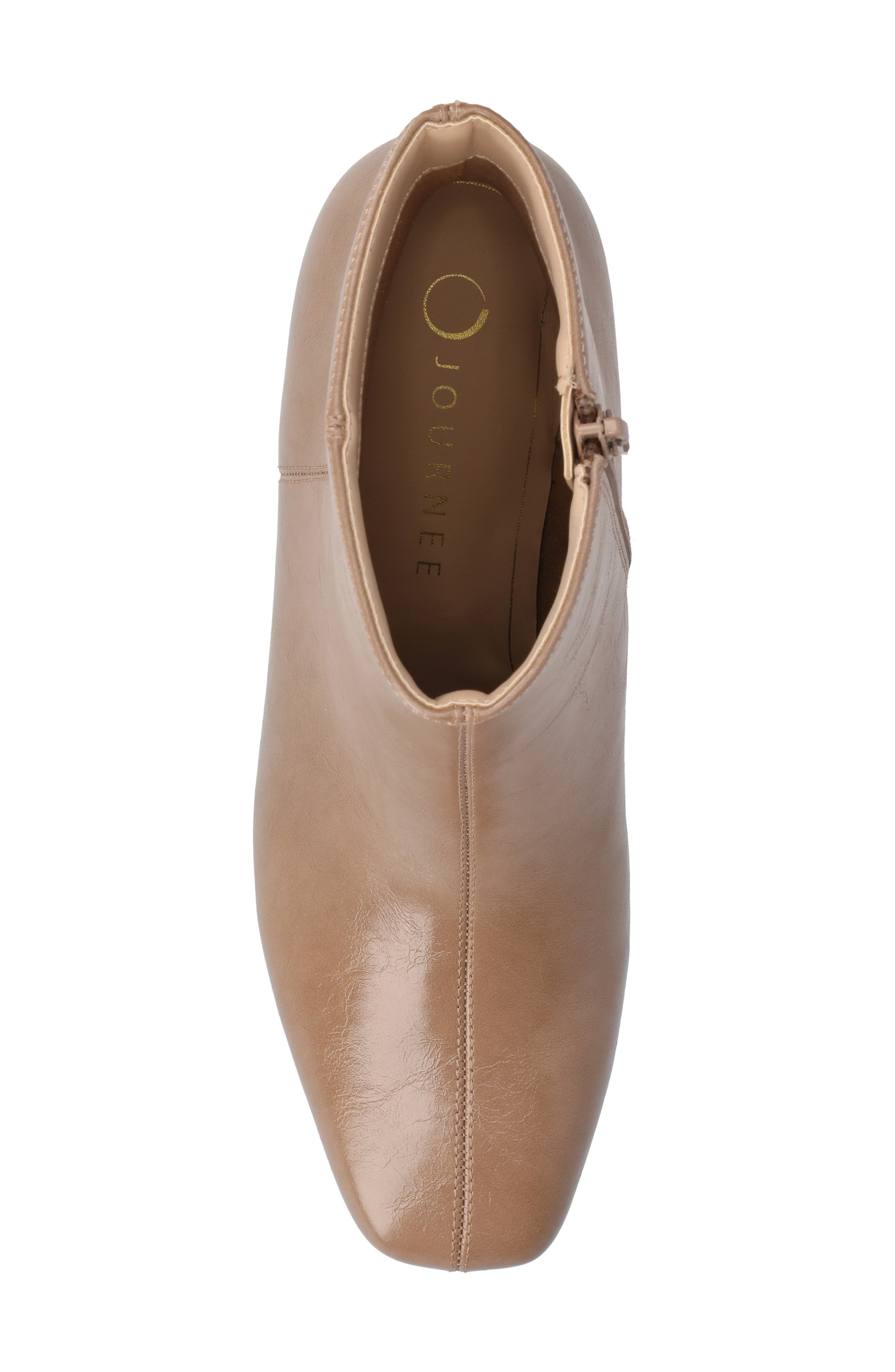 Journee Collection Kelssa Bootie, Alternate, color, Taupe Patent
