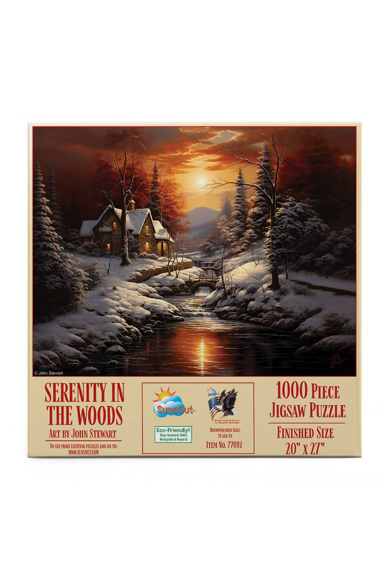 Serenity in the Woods 1000 piece Jigsaw Puzzle for Adults, Alternate, color, Multicolor