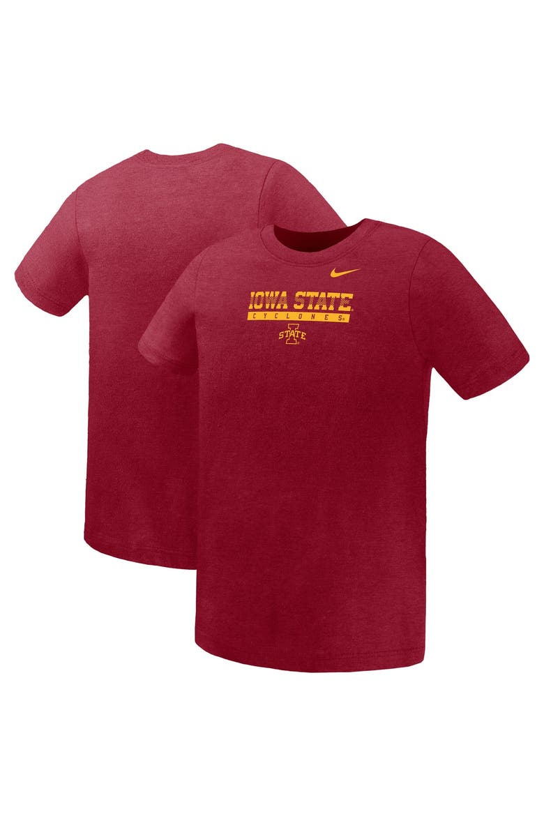 Preschool Nike Cardinal Iowa State Cyclones Name Bar Legend Dri-FIT T-Shirt, Main, color, Cardinal
