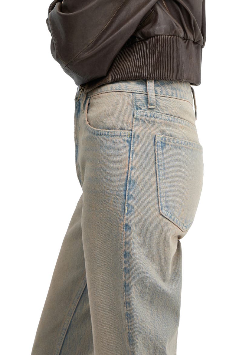 Tinted High Waist Ankle Tapered Mom Jeans, Alternate, color, MEDIUM VINTAGE BLUE