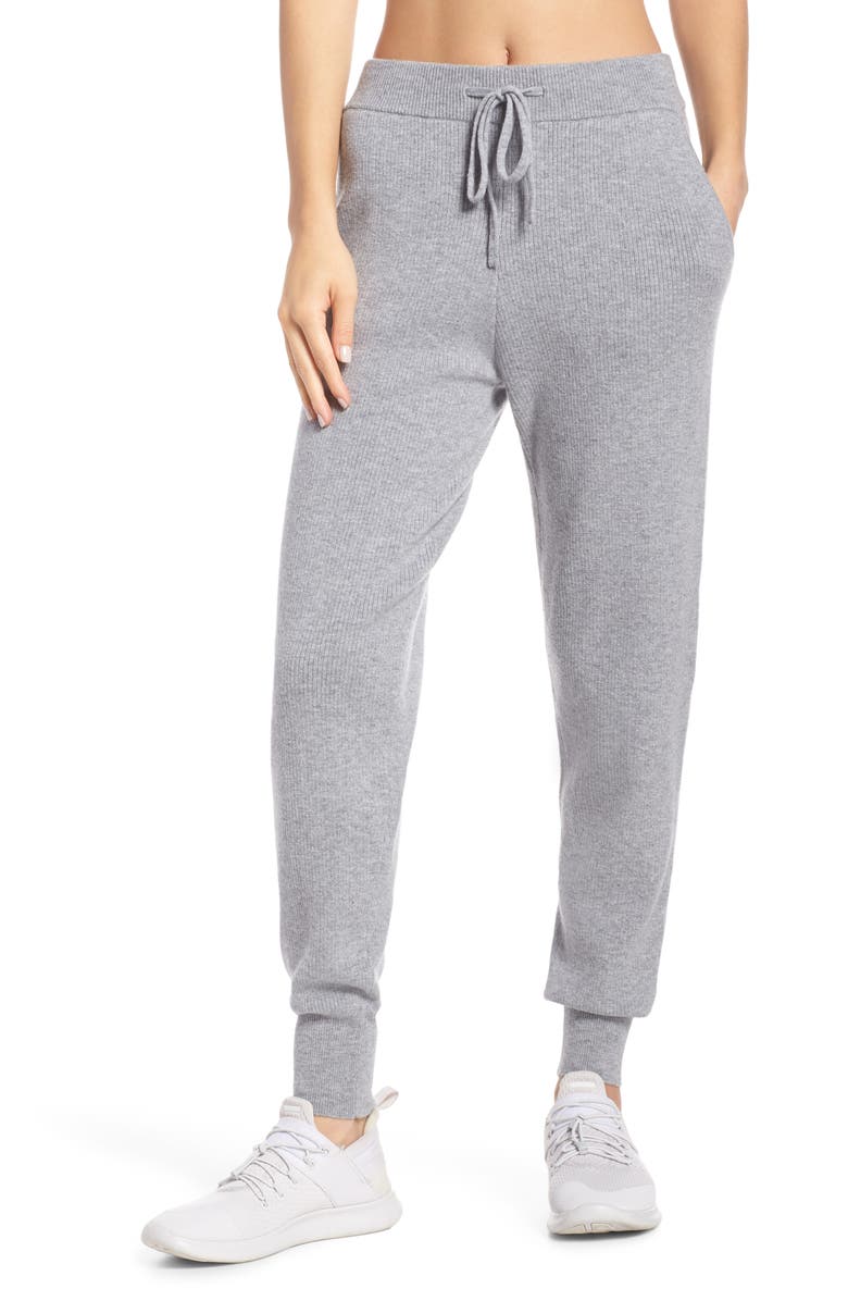 Zella Wool & Cashmere Jogger Pants, Main, color, 