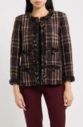 Anne Klein Metallic Tweed Jacket