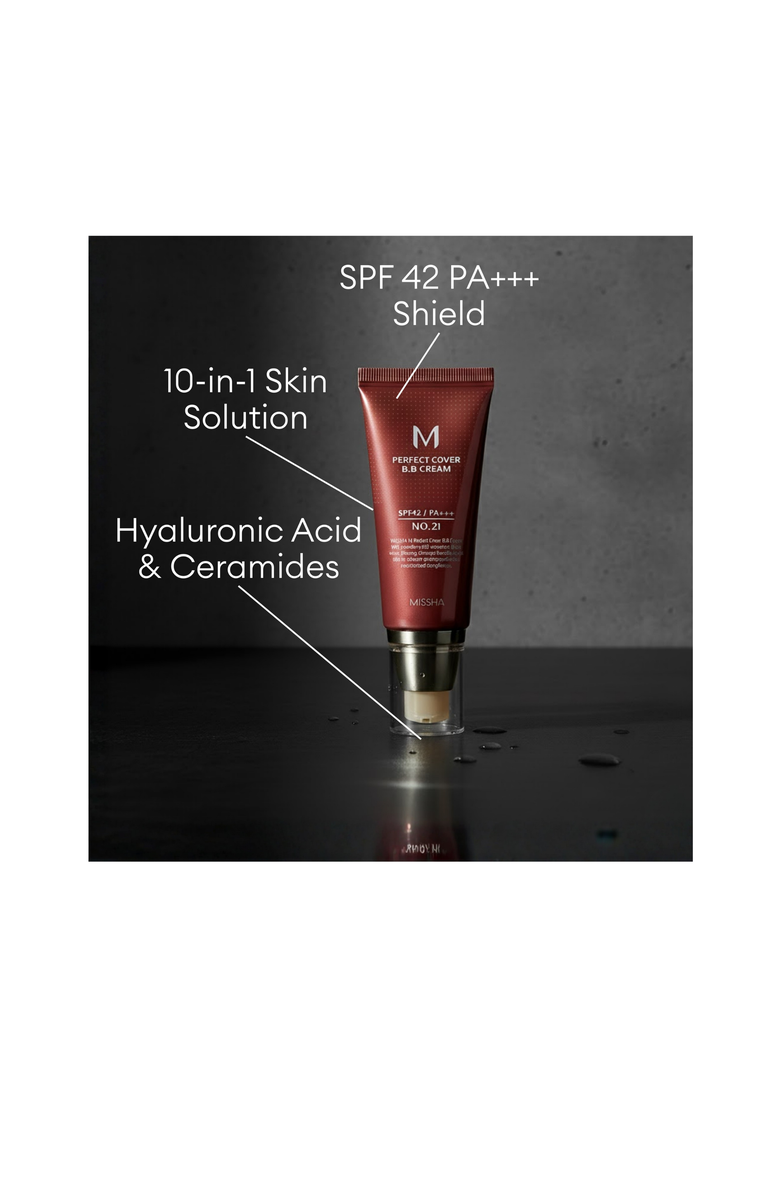 MISSHA M Perfect Cover BB Cream SPF 42 PA+++, Alternate, color, #13 Bright Beige