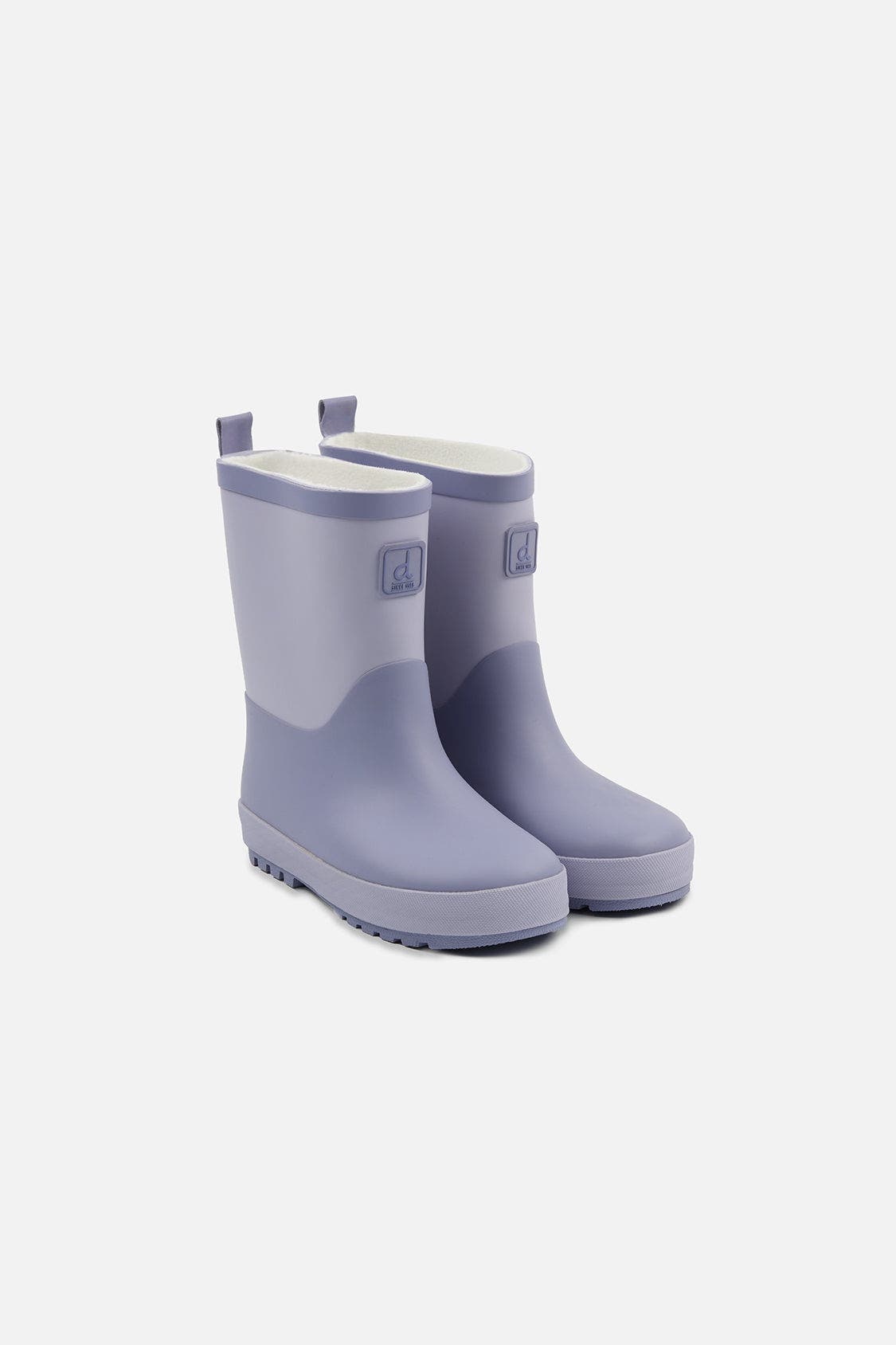 Two-Tone Treaded Sole Rain Boots, Main, color, Mauve