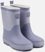 Deux par Deux Two-Tone Treaded Sole Rain Boots