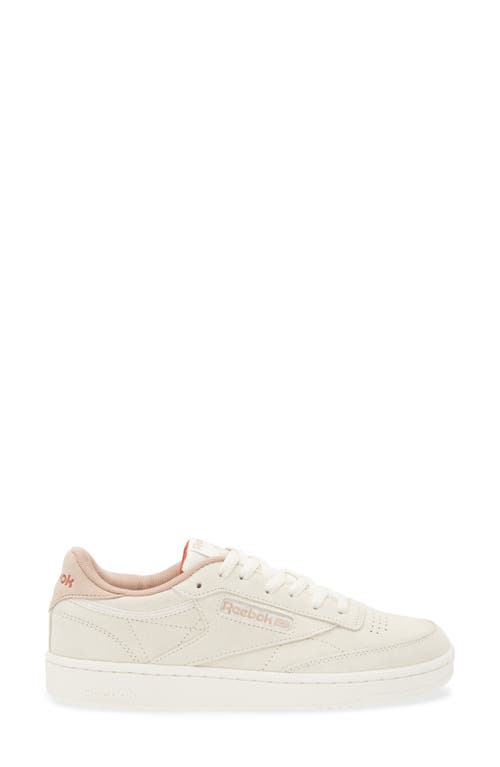 Shop Reebok Club C 85 Sneaker In Sand/scorchedearth/hoopred