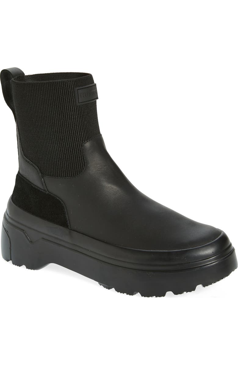 Hunter Explorer Lug Chelsea Boot, Main, color,